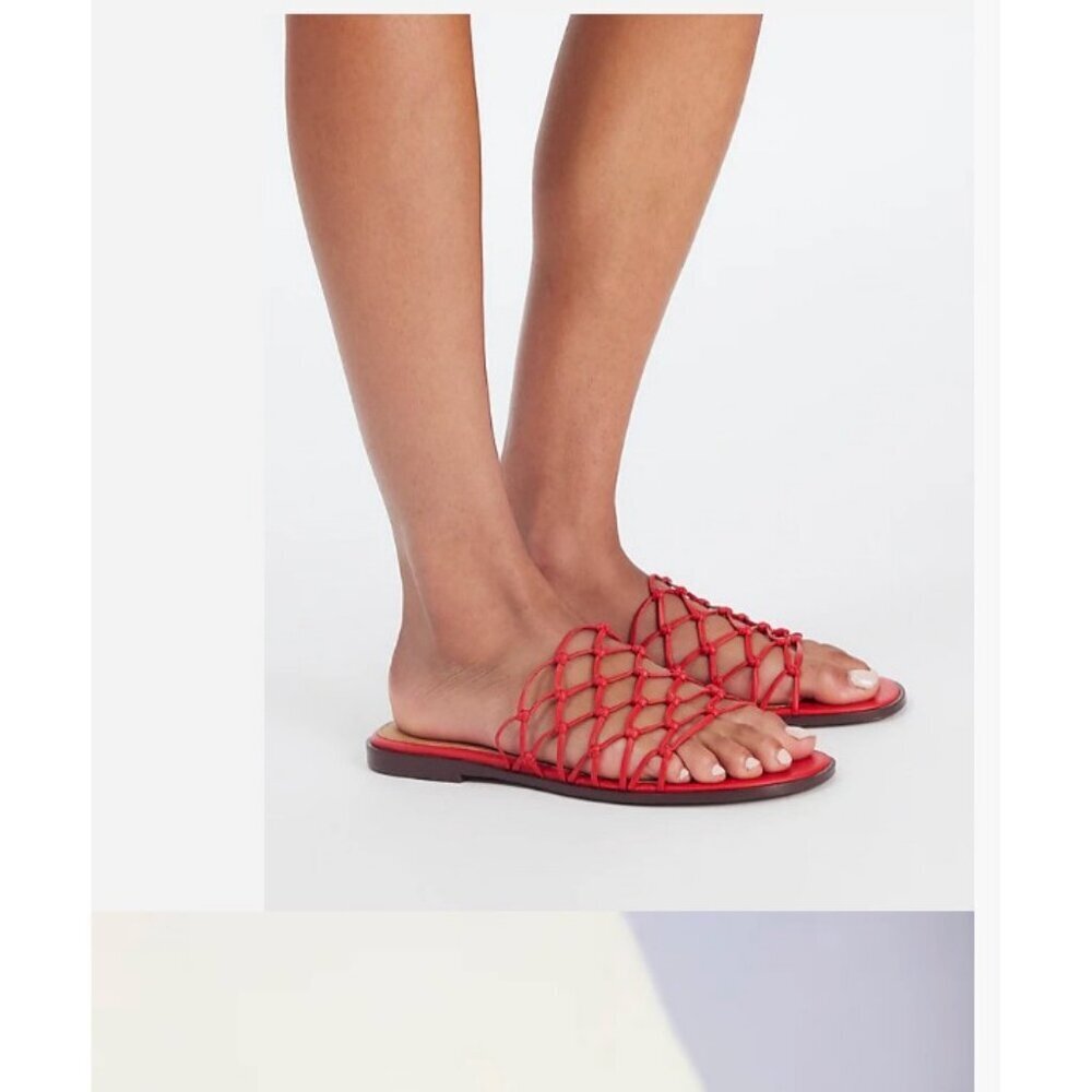 Madewell $88 The Danika Knotted Sandal Himalayan Orange Size 8 NR013